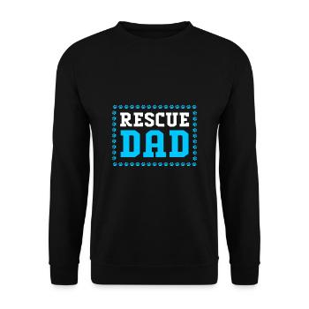 Dog Rescue Animal Rights Animal Rescue Animal Shelter - Unisex Sweatshirt - black - Front - Alina (178cm) & Michal (187cm)