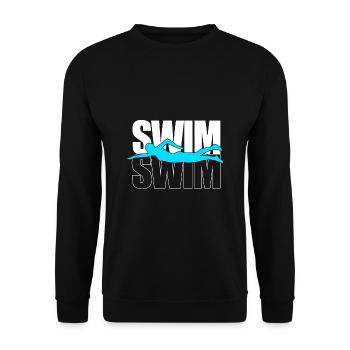 Natation Nageurs Piscine Moniteurs de natation - Sweat-shirt Unisexe - noir - Devant - Alina (178cm) & Michal (187cm)