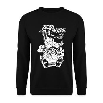 Skull Rock Band graphics - Unisex Sweatshirt - black - Front - Alina (178cm) & Michal (187cm)