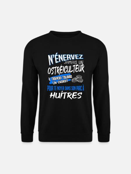 ostréiculteur - Sweat-shirt Unisexe - noir