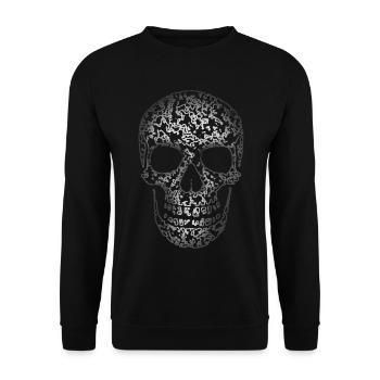 Skull Structure R6Z - Unisex Sweatshirt - black - Front - Alina (178cm) & Michal (187cm)