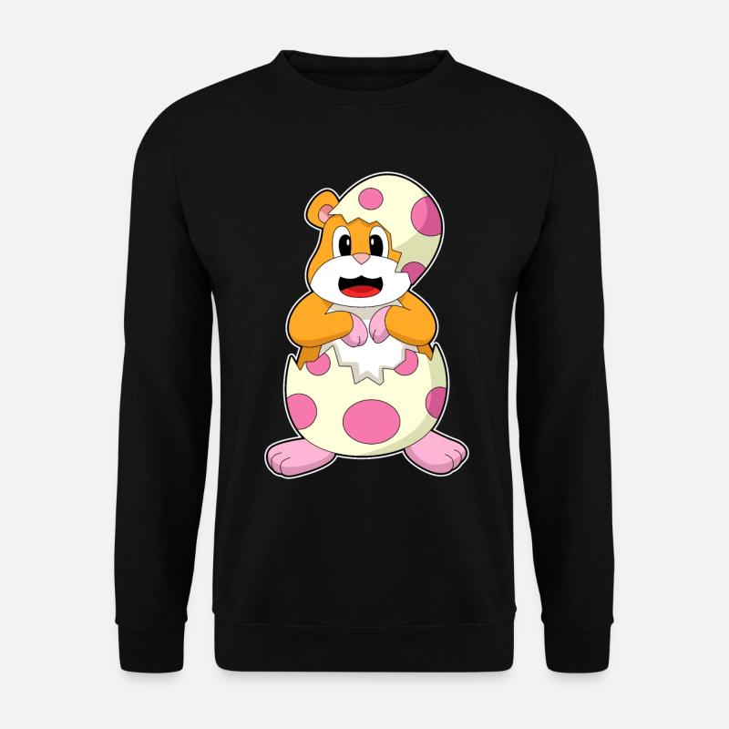 Hamster Eggshell - Unisex Sweatshirt - black