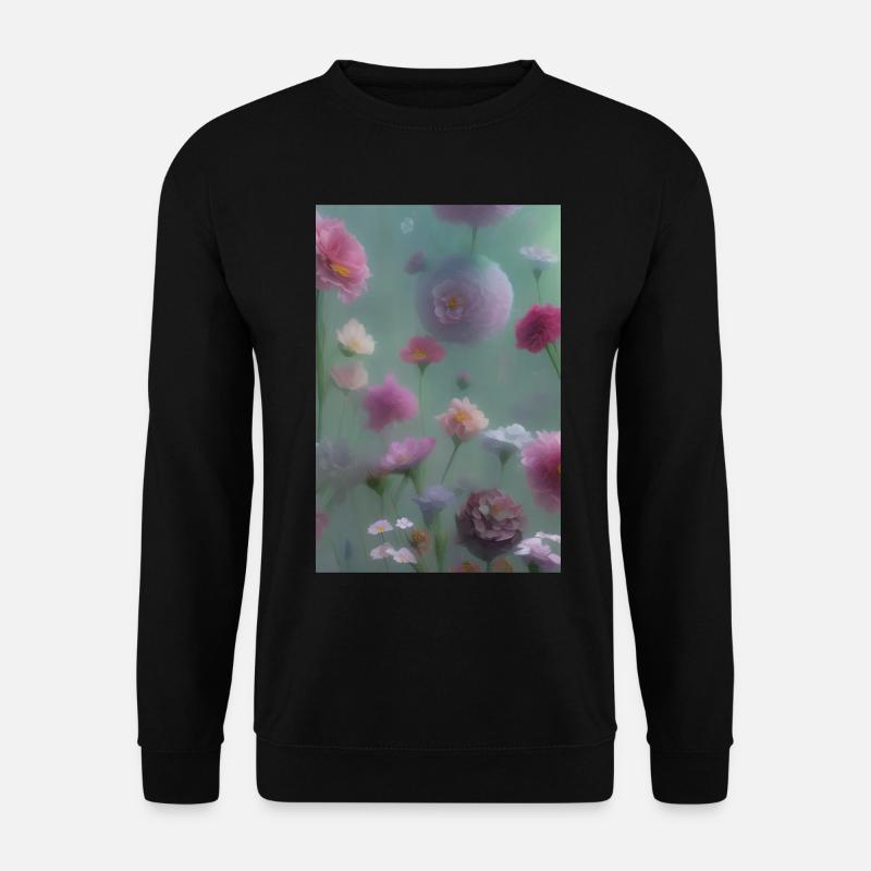 Blumen Kunst - Unisex Pullover - Schwarz