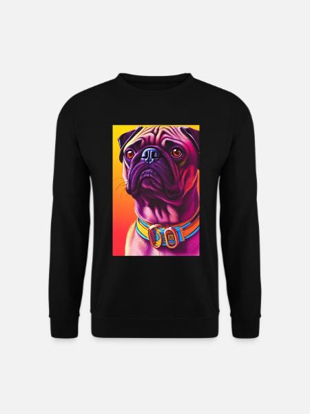 Pug Dog - Unisex Sweatshirt - black