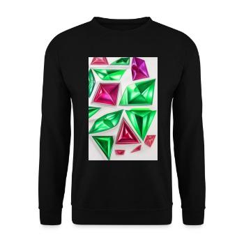 Pierres précieuses - Sweat-shirt Unisexe - noir - Devant - Alina (178cm) & Michal (187cm)