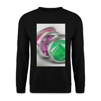 Pierres précieuses - Sweat-shirt Unisexe - noir - Devant - Alina (178cm) & Michal (187cm)