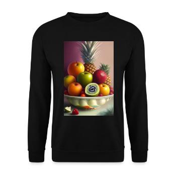 Fruit - Sweat-shirt Unisexe - noir - Devant - Alina (178cm) & Michal (187cm)