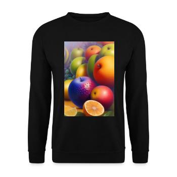 Fruit - Sweat-shirt Unisexe - noir - Devant - Alina (178cm) & Michal (187cm)