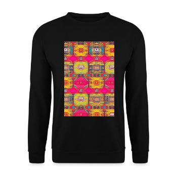 Modèle rétro - Sweat-shirt Unisexe - noir - Devant - Alina (178cm) & Michal (187cm)