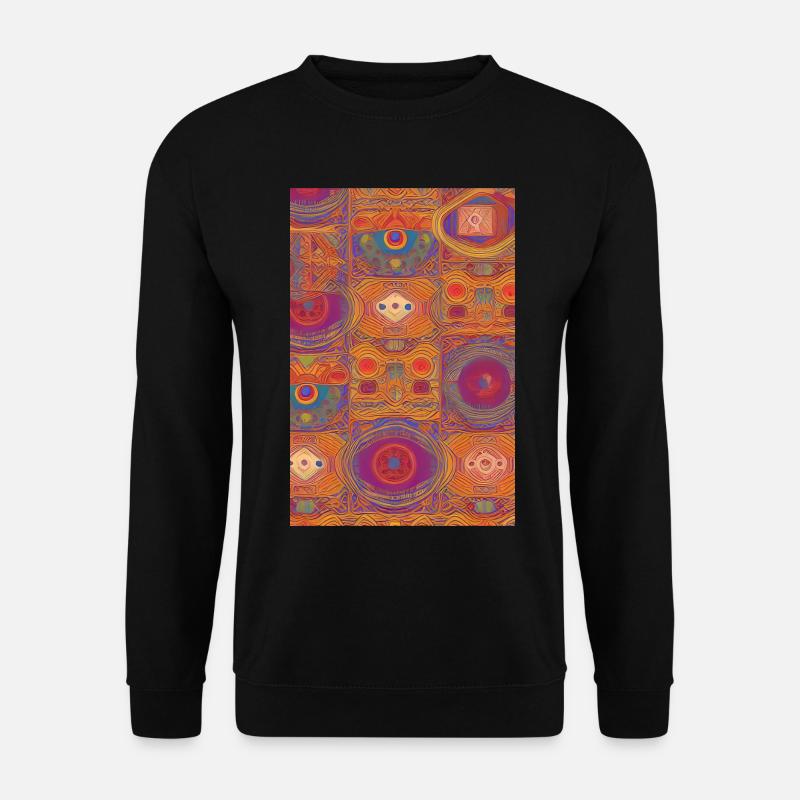 Retro Pattern - Unisex Sweatshirt - black