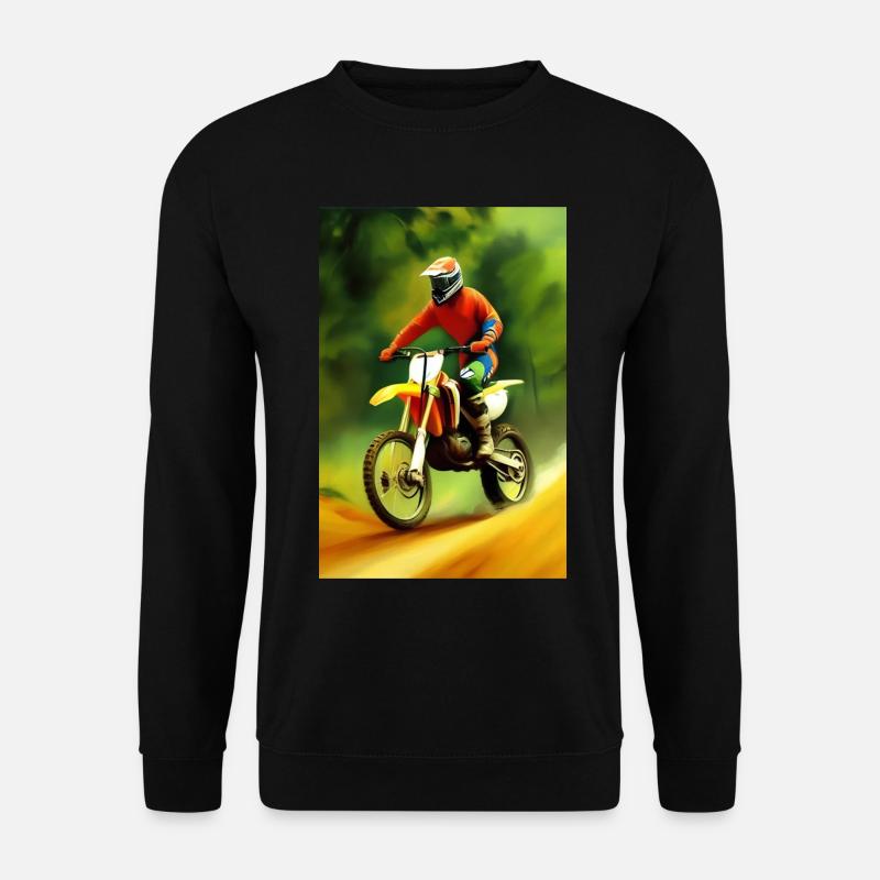 Motocross Fahren - Unisex Pullover - Schwarz