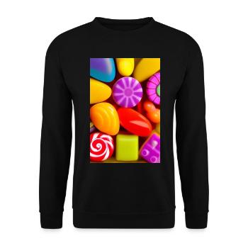 Bonbons - Unisex Pullover - Schwarz - Vorne - Alina (178cm) & Michal (187cm)