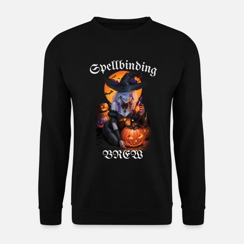 Zauberhaftes Halloween-Bier - Unisex Pullover - Schwarz