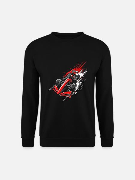 Formel-Rennwagen | High-Speed-Racing-Artwork - Unisex Pullover - Schwarz