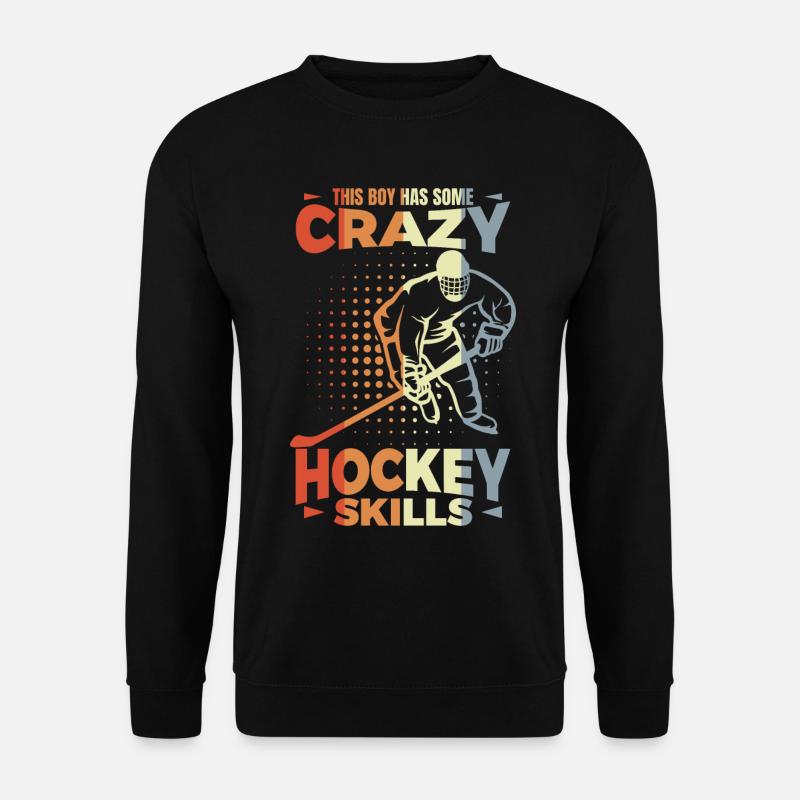 Kleiner Eishockeyspieler - Unisex Pullover - Schwarz