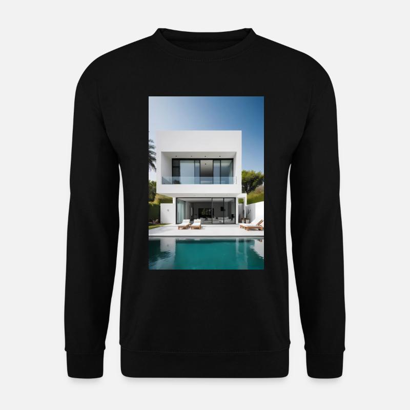 White Villa - Unisex Sweatshirt - black