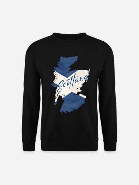 Flag of Scotland, Scottish pride - Unisex Sweatshirt - black