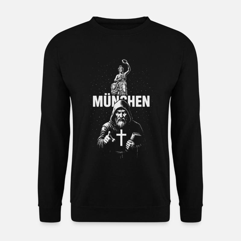 Mönch von München - Unisex Pullover - Schwarz