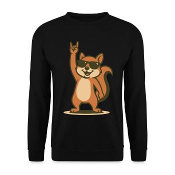 Rock'n'Roll Nutcracker - Unisex Sweatshirt - black - Front - Alina (178cm) & Michal (187cm)
