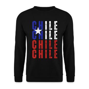 La fierté chilienne, j’aime le Chili - Sweat-shirt Unisexe - noir - Devant - Alina (178cm) & Michal (187cm)