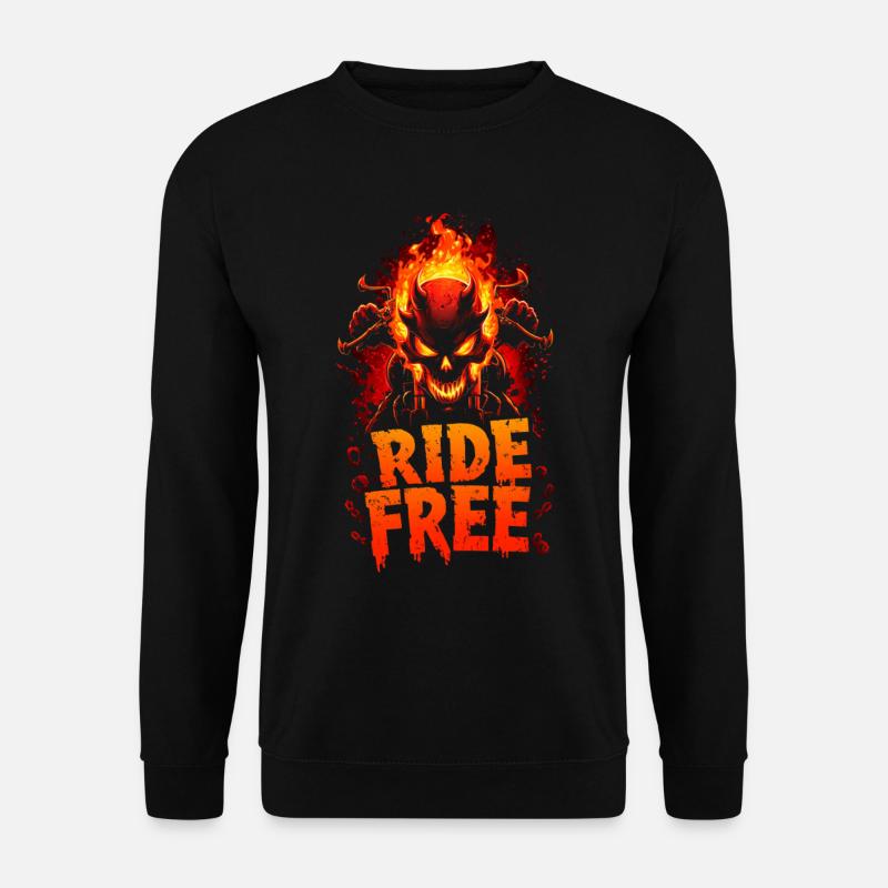 Ride Free Hellbike - Unisex Pullover - Schwarz