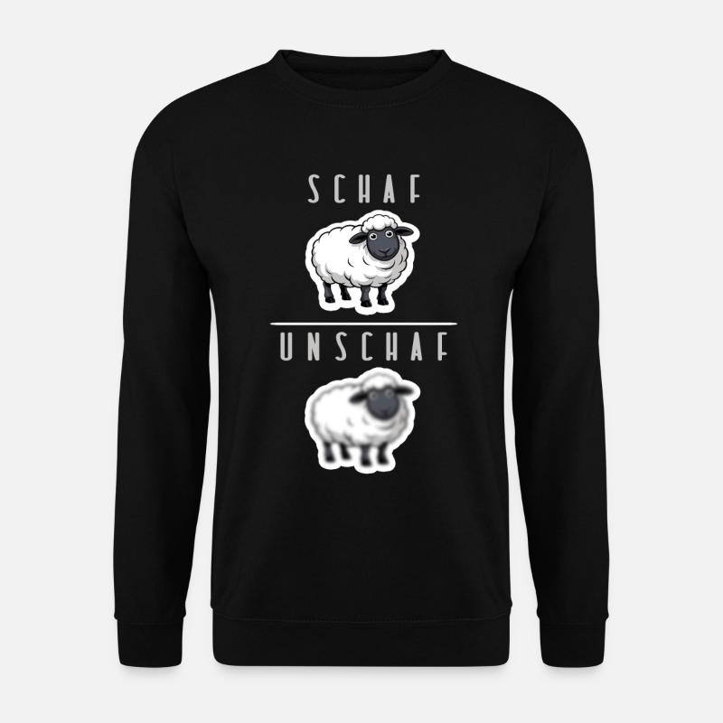 schaf unschaf humor - Unisex Pullover - Schwarz