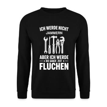 Les mécaniciens jurent tout le temps - Sweat-shirt Unisexe - noir - Devant - Alina (178cm) & Michal (187cm)