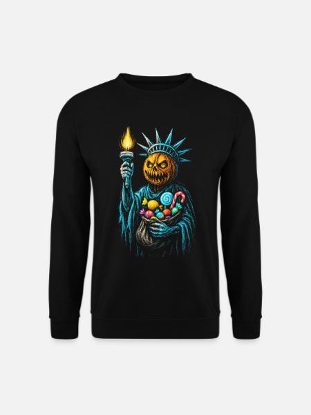 Liberty Pumpkin Halloween - Unisex Sweatshirt - black