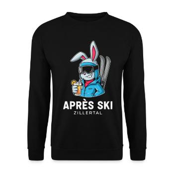 Après Ski Zillertal Skier Party - Sweat-shirt Unisexe - noir - Devant - Alina (178cm) & Michal (187cm)