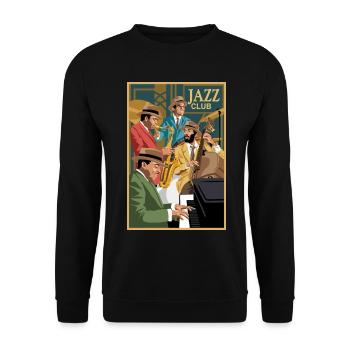 Jazzclub - Unisex Pullover - Schwarz - Vorne - Alina (178cm) & Michal (187cm)