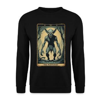 Les créatures mythologiques de Pukwudgie - Sweat-shirt Unisexe - noir - Devant - Alina (178cm) & Michal (187cm)