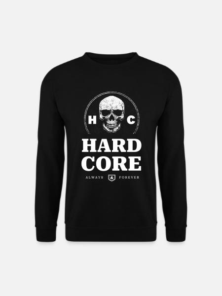 Skull Hardcore - Sweat-shirt Unisexe - noir