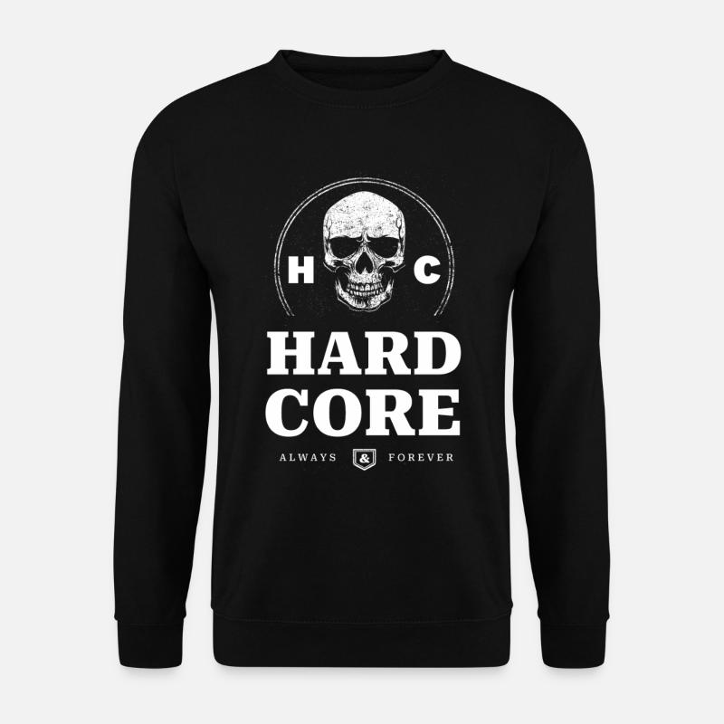 Skull Hardcore - Sweat-shirt Unisexe - noir