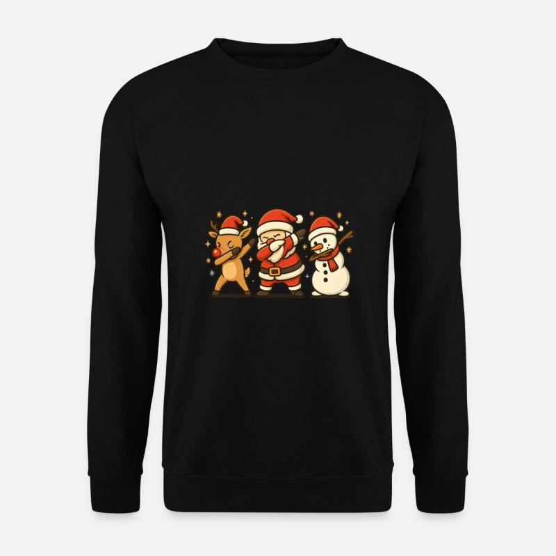 Weihnachten Dab - Unisex Pullover - Schwarz