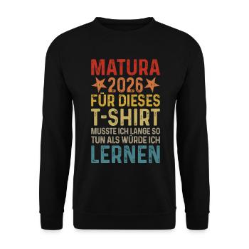 Matura 2026 - Unisex Sweatshirt - black - Front - Alina (178cm) & Michal (187cm)