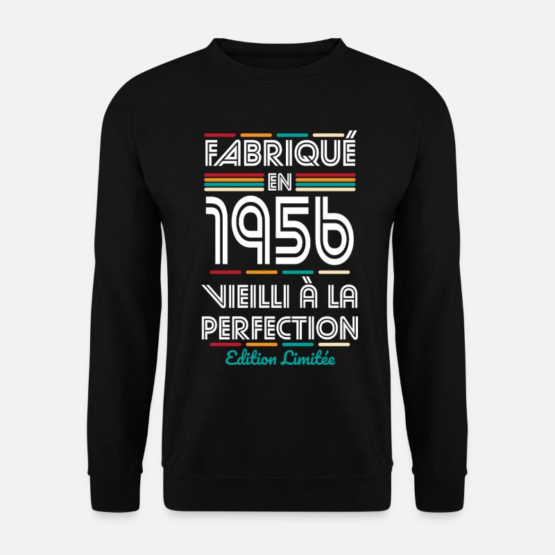 1956 – Made – Aged to perfection - Unisex Sweatshirt - black