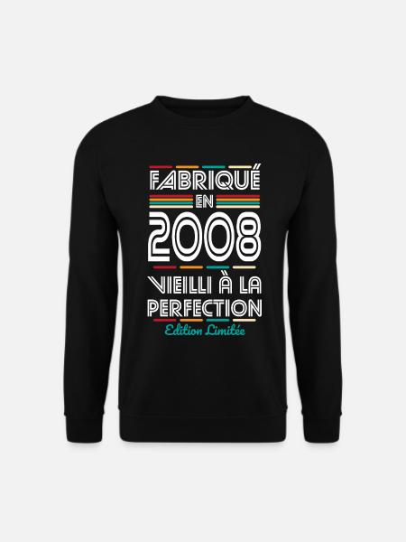 2008 – Made – Aged to perfection - Unisex Sweatshirt - black