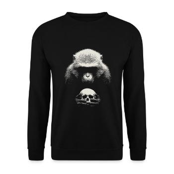 Le singe de Shakespeare - Sweat-shirt Unisexe - noir - Devant - Alina (178cm) & Michal (187cm)
