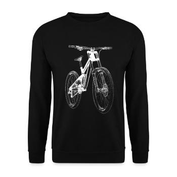 Bike Xray - Unisex Sweatshirt - black - Front - Alina (178cm) & Michal (187cm)