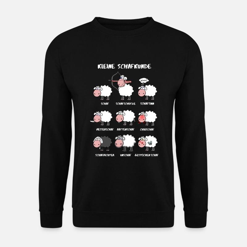 Un peu de connaissances moutons - Sweat-shirt Unisexe - noir