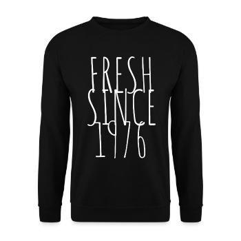Vintage 1976 - Unisex Pullover - Schwarz - Vorne - Alina (178cm) & Michal (187cm)