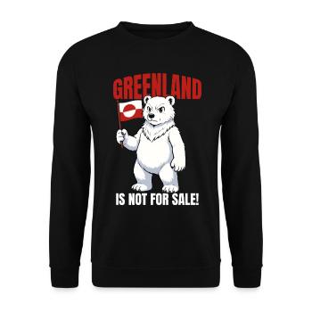 Chemise Greenland Is Not For Sale - Sweat-shirt Unisexe - noir - Devant - Alina (178cm) & Michal (187cm)