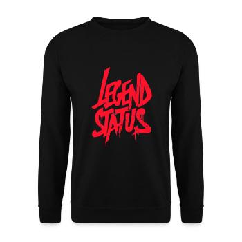Legend Status Graffiti - Unisex Sweatshirt - black - Front - Alina (178cm) & Michal (187cm)