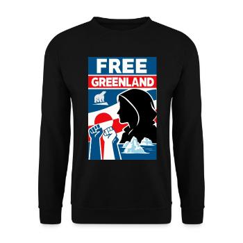 Free Greenland - Unisex Pullover - Schwarz - Vorne - Alina (178cm) & Michal (187cm)