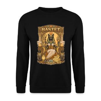 Throne of BASTET - Unisex Sweatshirt - black - Front - Alina (178cm) & Michal (187cm)