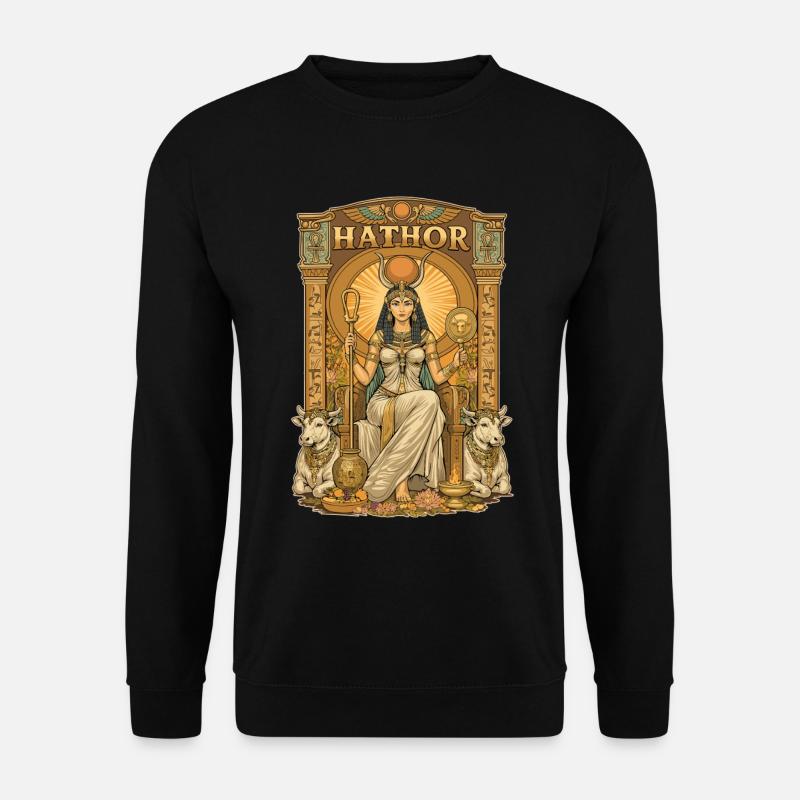 Trône de HATHOR - Sweat-shirt Unisexe - noir