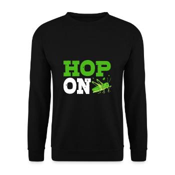 Grasshopper - Unisex Sweatshirt - black - Front - Alina (178cm) & Michal (187cm)