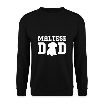 Maltese - Unisex Sweatshirt - black - Front - Alina (178cm) & Michal (187cm)