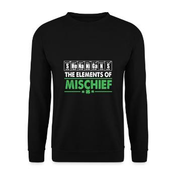 Shenanigan - Unisex Sweatshirt - black - Front - Alina (178cm) & Michal (187cm)