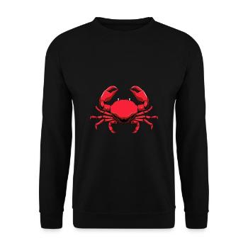Crab - Unisex Sweatshirt - black - Front - Alina (178cm) & Michal (187cm)